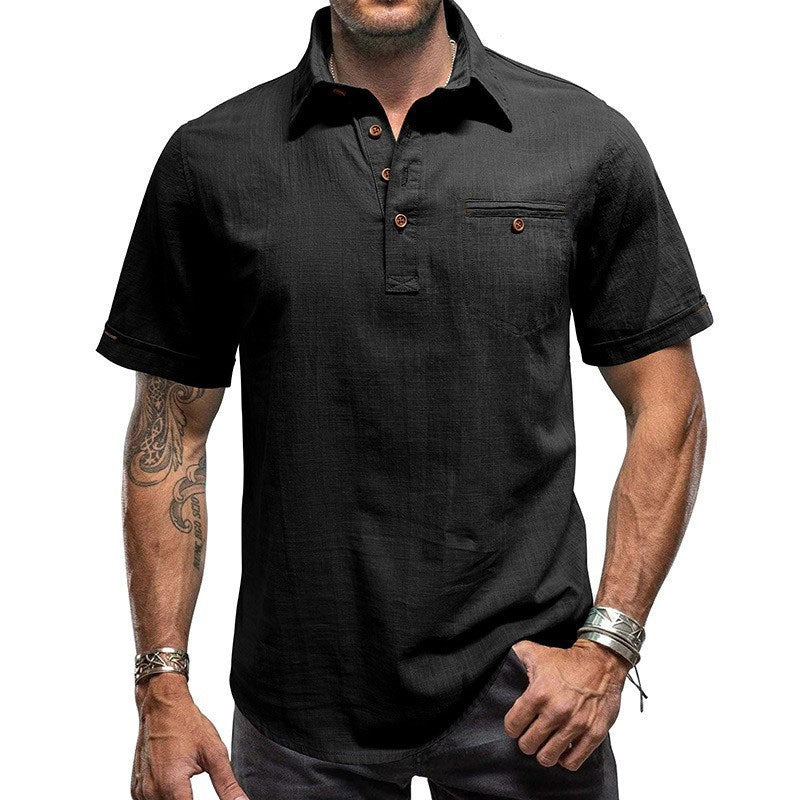 Chemise de plage Hawaïenne manches courtes pour hommes