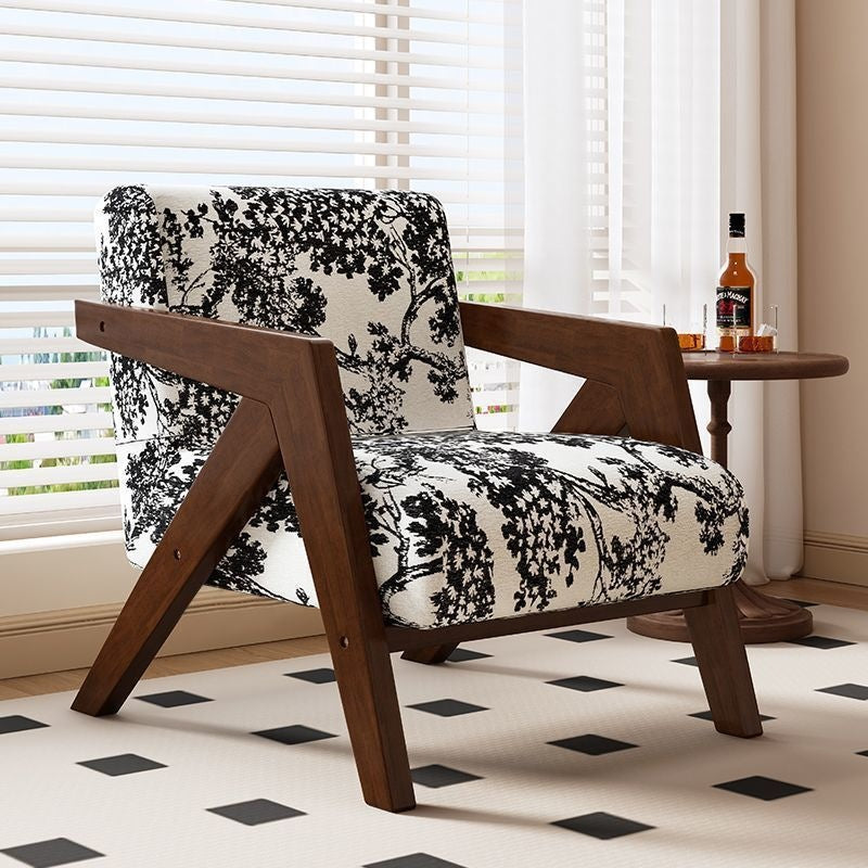 Chaise Canapé simple en bois massif avec dossier