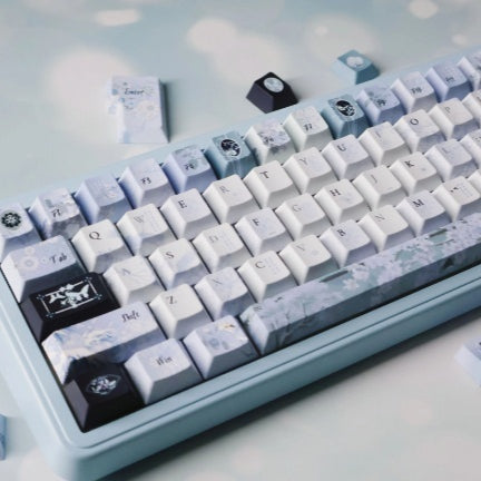 Clavier mécanique PBT Keycaps Retro Chinese Style Plum Blossom Design