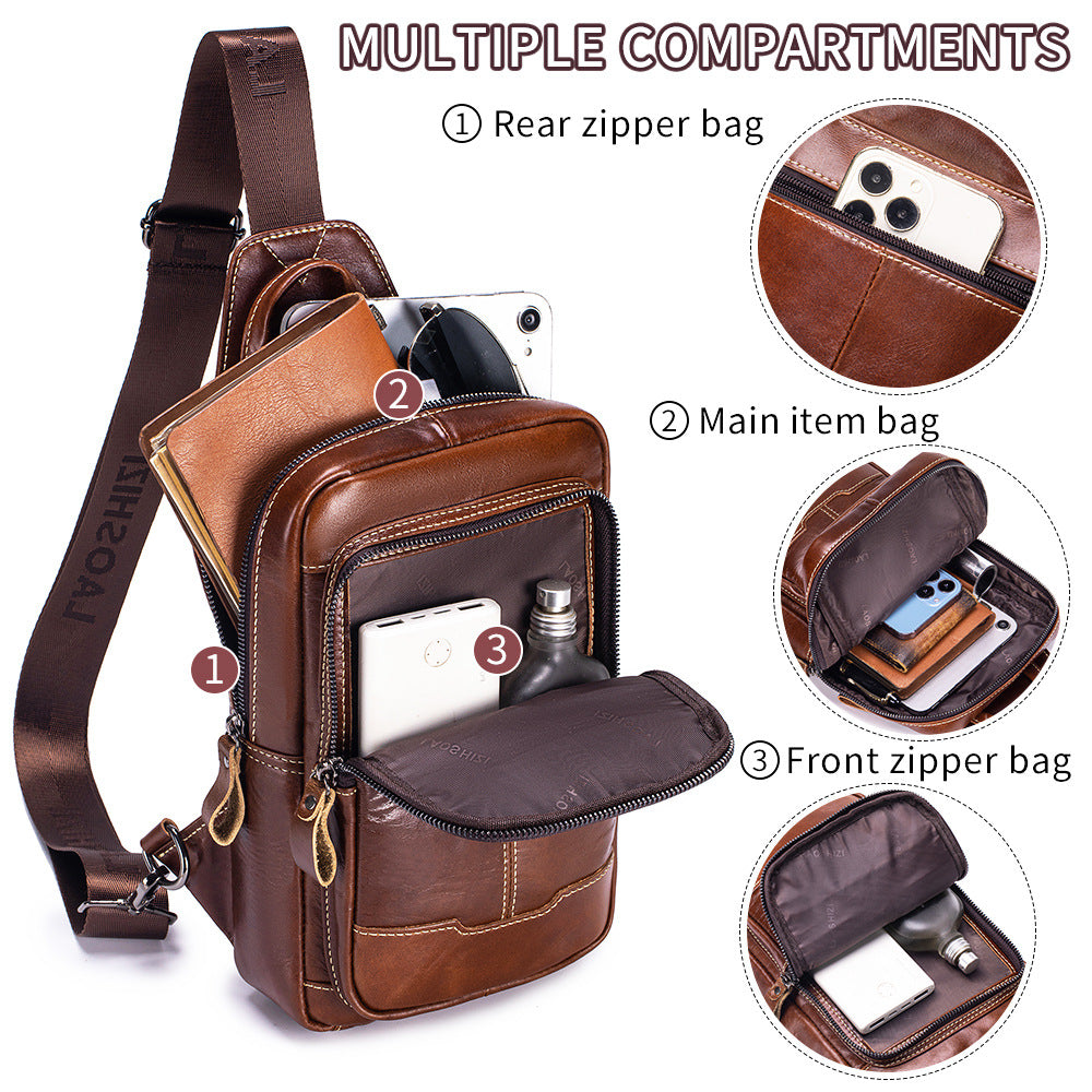 Sac de poitrine pour hommes Sac de corps à épaule unique