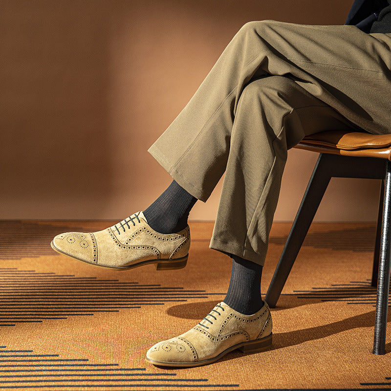 Retro Casual Formel Chaussures en cuir d'affaires
