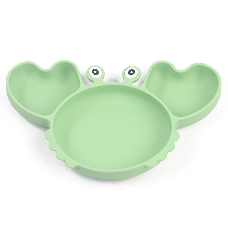 Plaque de coutellerie fractionnée en silicone pour nourrissons