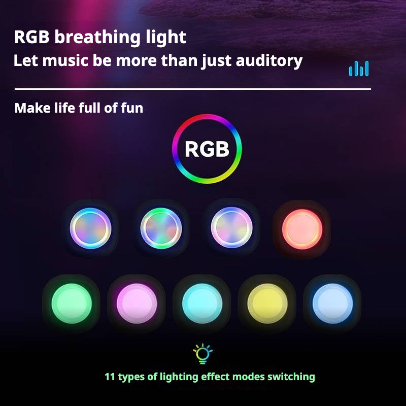 KP-539 Haut-parleur bluetooth extérieur portable Best-Selling Double aimant Basse lourde RGB Ambient