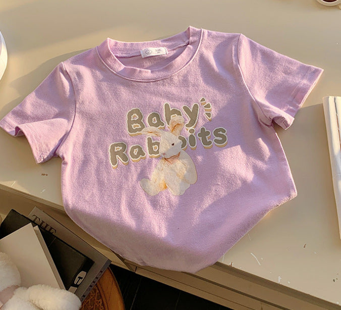 T-shirt pour enfants Imprimé mode Mignon de dessin animé populaire
