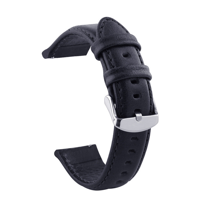 Bracelet de montre en cuir de vache tout-match Crazy Horse Pattern En cuir Smart Watch Band