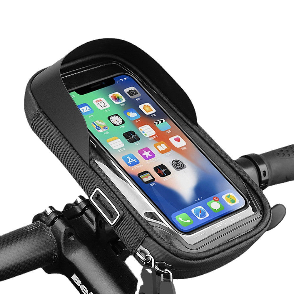 Bicycle Mobile Phone Stand Waterproof Touch Screen Bag Electric Car Motorcycle Cycling Fit