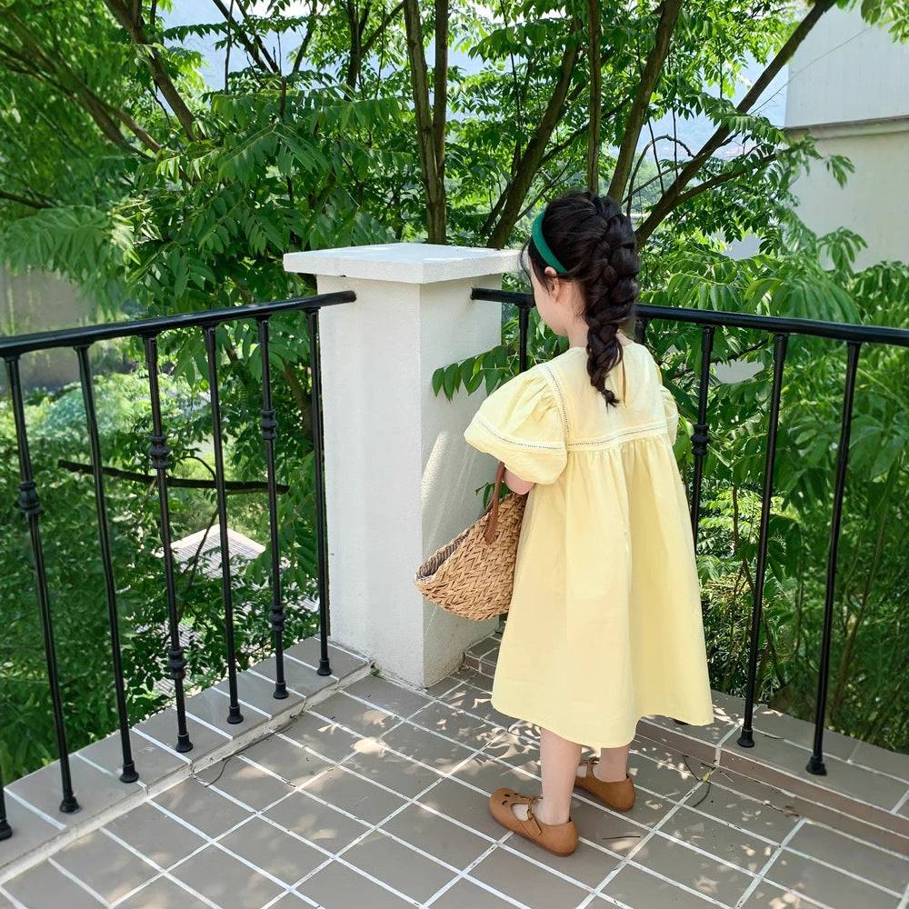 Robe princesse chic de style Resort avec manches bulles