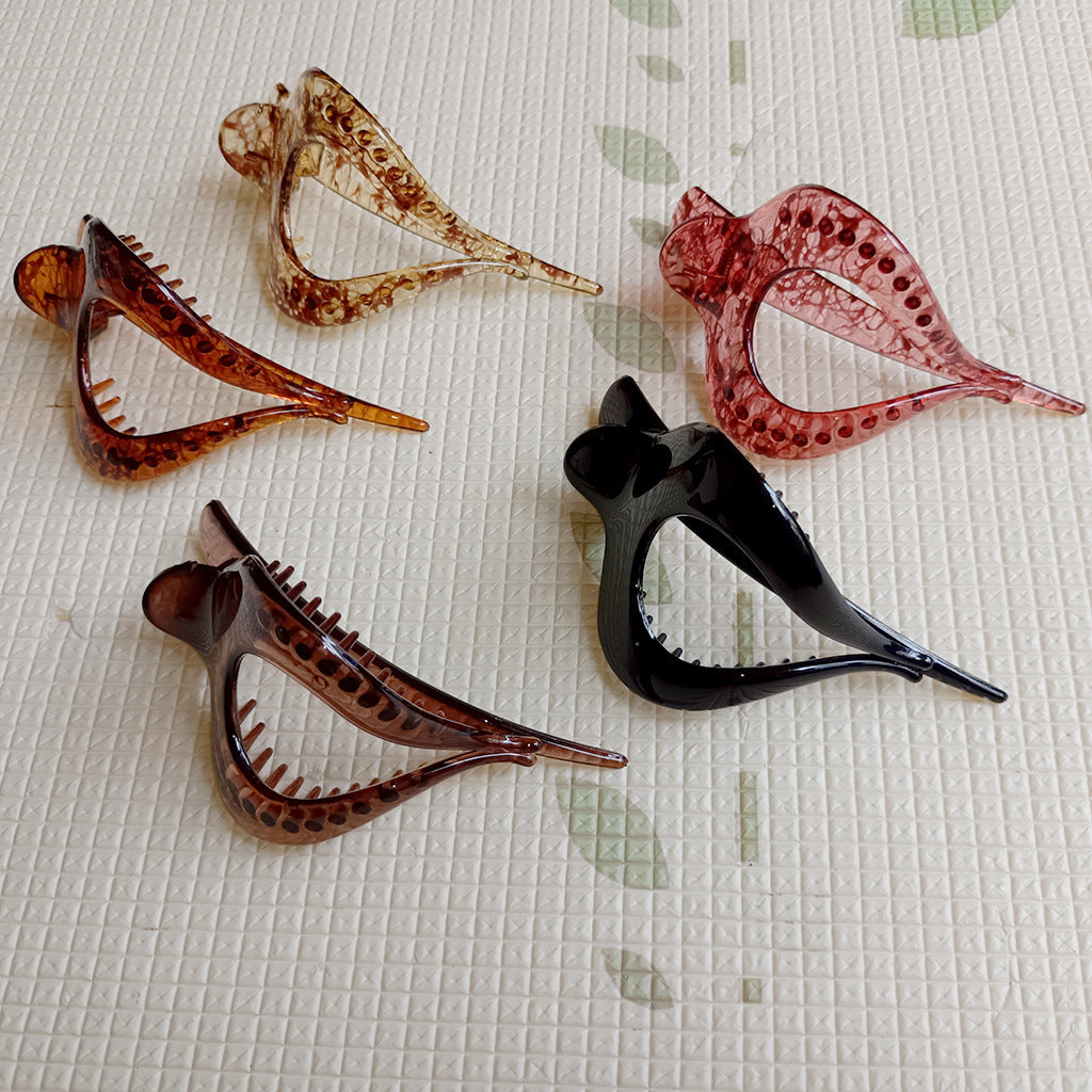 Shark Clip Sweet One Stroke à travers le coeur Duckbill Clip