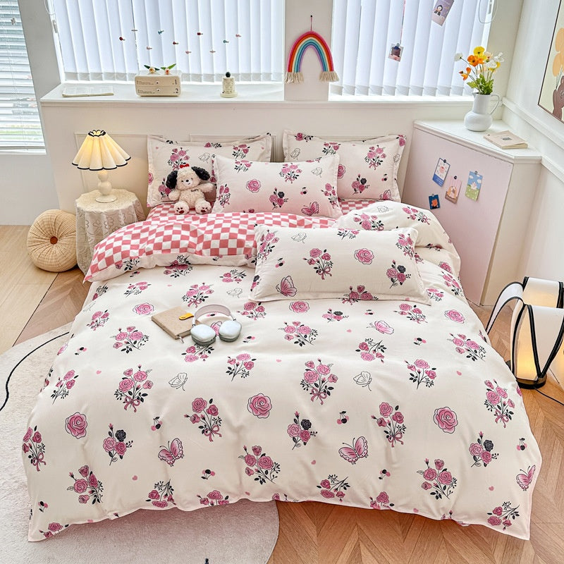 Ménage Mode de coton pur Feuilles de lit minimalistes