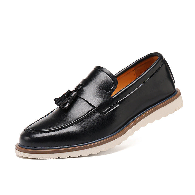 Chaussures en cuir homme Vintage Rubbed-color Léger