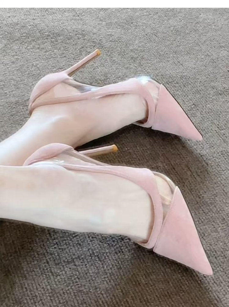 Femmes Pointedtoe LowCut Suede Talons hauts