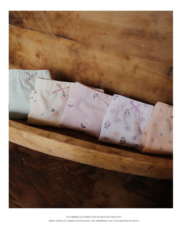 Slips de boxer en coton cartoon pour filles