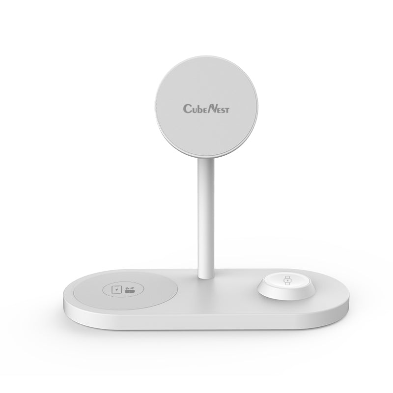 Support de bureau trois dans un chargeur sans fil