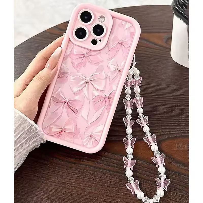 Casual Casual Creative Bow boîtier de téléphone en silicone