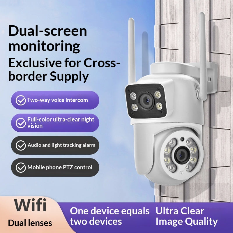 Wireless Dual-Screen Binocular Waterproof Outdoor Camera