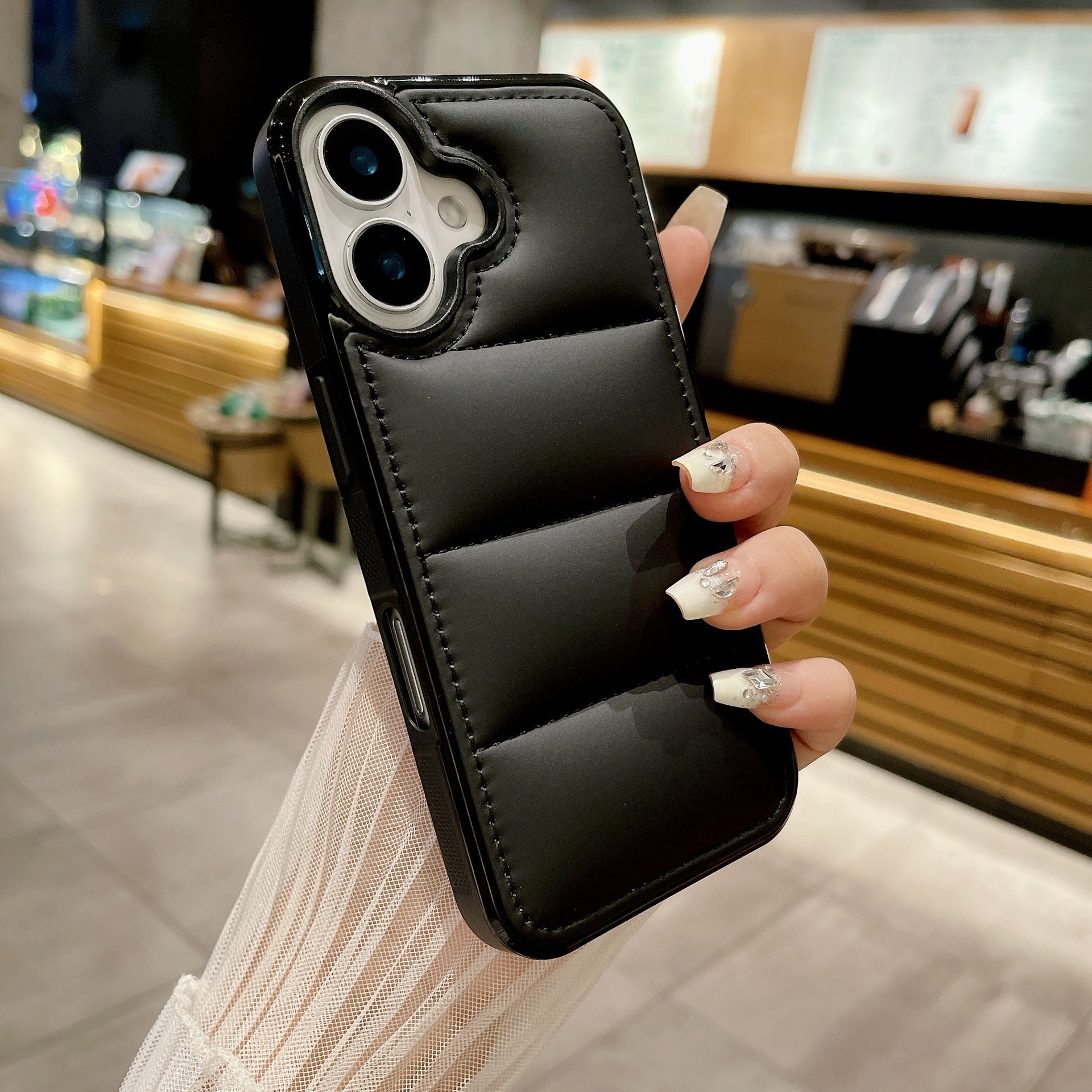 Mode Macaron Premium Jacket down Case téléphone