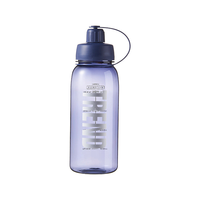 Bouteille d'eau étudiante en plastique de grande capacité