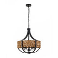19.7" Rattan Chandelier