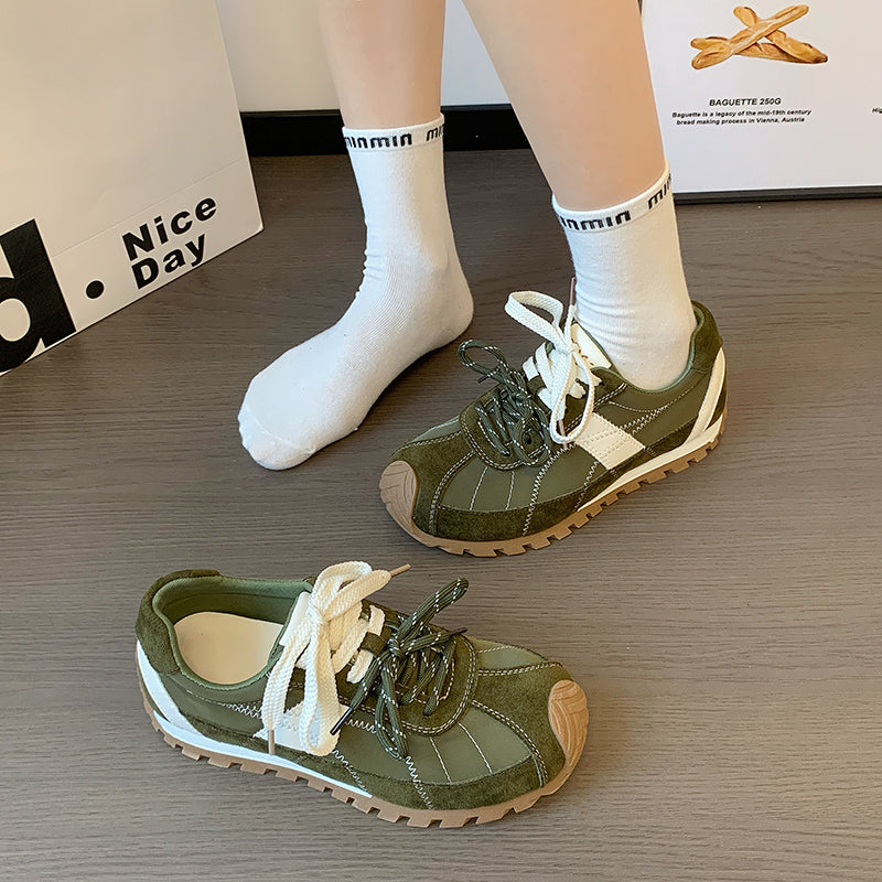 Femmes Allemand Chaussures d'entraînement Arrivée Automne mince Trendy Platform Retro Running Casual Spor