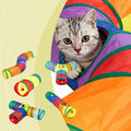 Jouet Cat Rainbow Tunnel Double-tête à travers léger pliage facile à récepteur Pet Accueil T