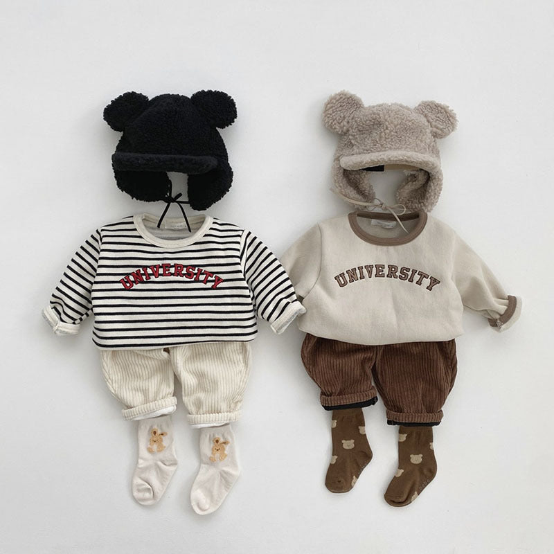 T-shirt à manches longues rayées pour enfants