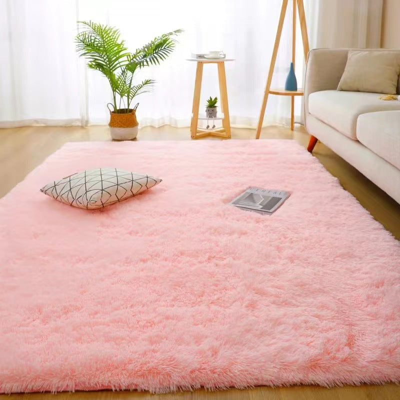 Coiffure en soie teinte de tapis Coiffure en peluche Chambre à coucher et ménage