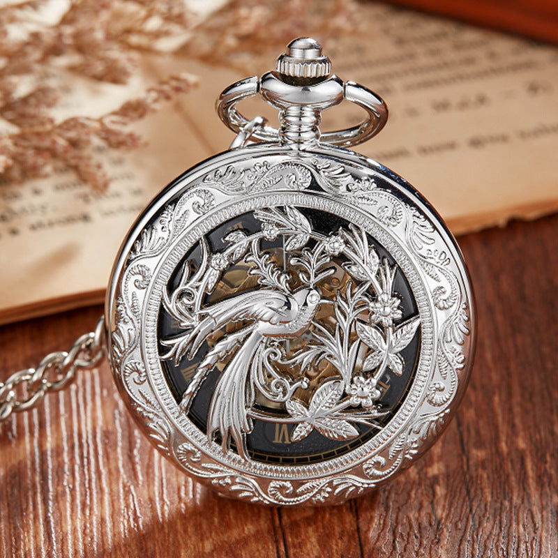 Montre de poche mécanique semi-automatique de style romain