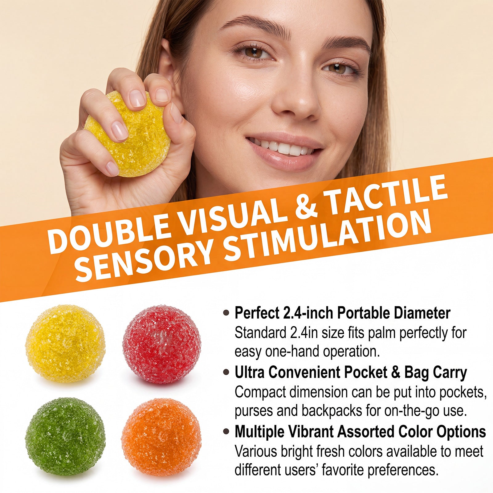 Dowmoo Ice Cream Smoothie Handmade Ball Toy avec la conception spéciale de surface de texture bulle