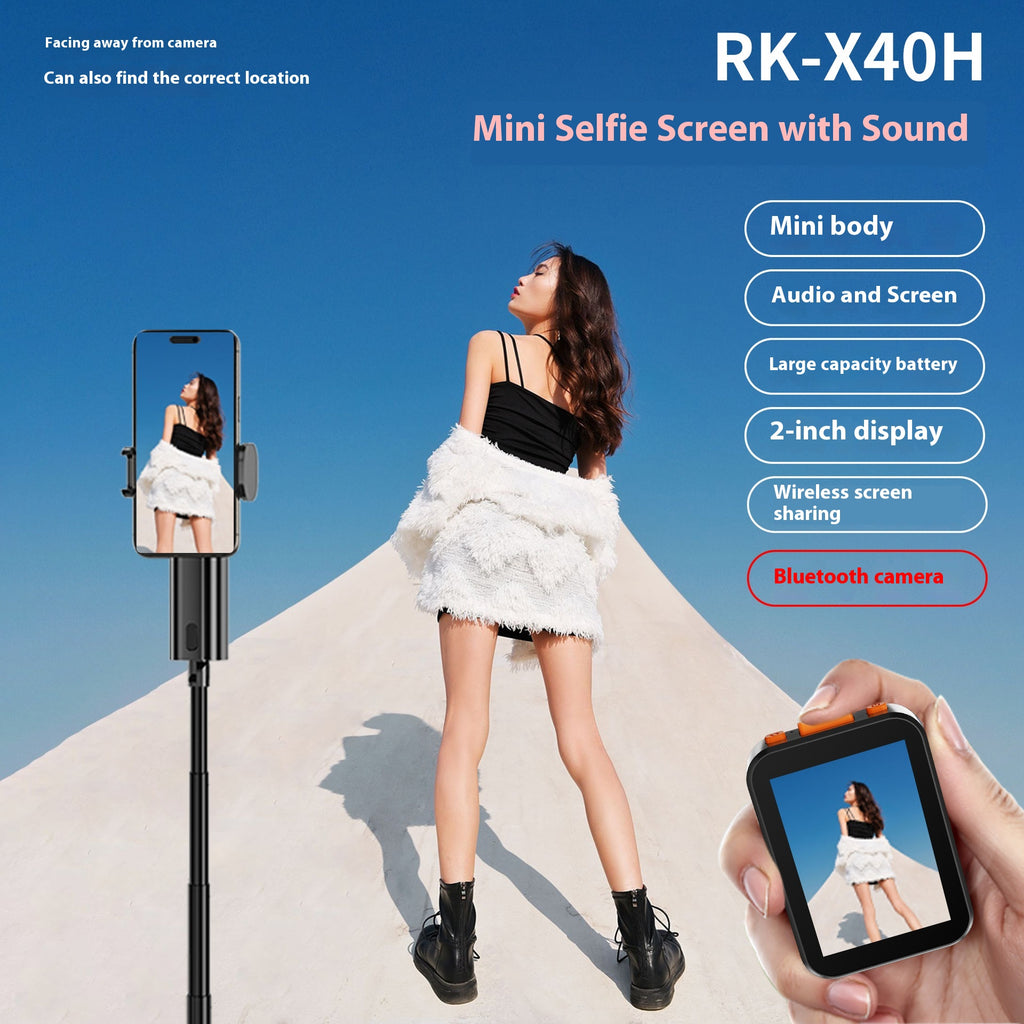Projection d'écran Photo à distance Bluetooth Selfie Stick
