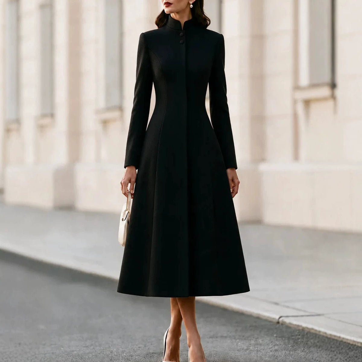 Automne Hiver Collier de style français Pantalon à manches simples