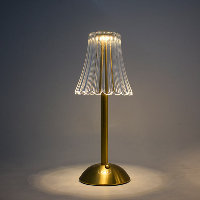 Retro Bedside Table Lamp Touch-Sensitive USB Charging Ambient Light