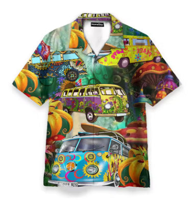 Chemise Homme Sporty Casual à manches courtes