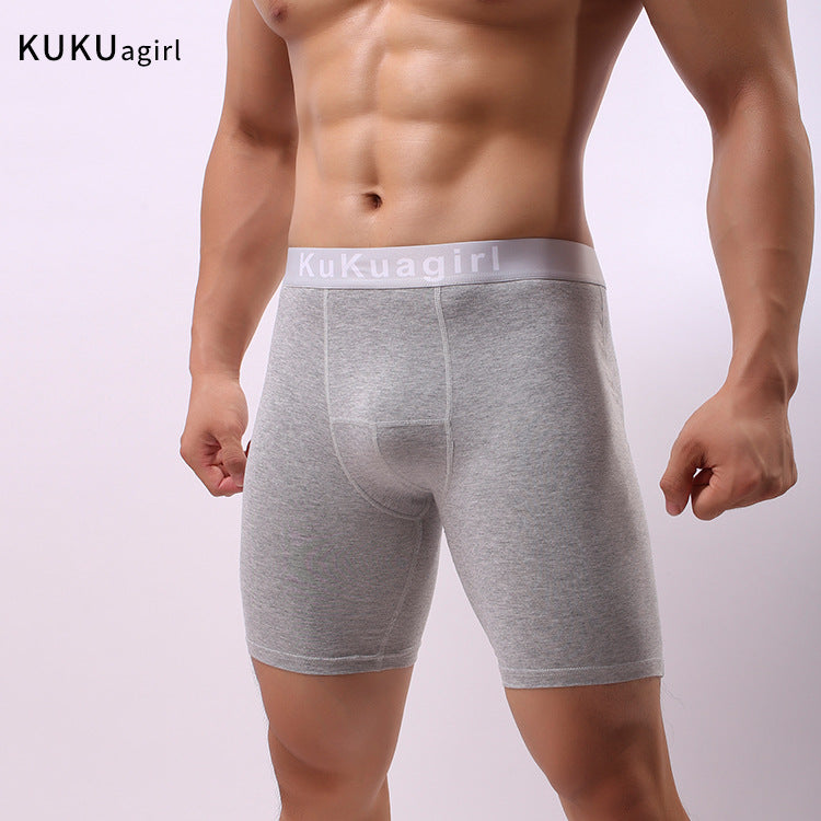 Pure Coton Absorbant la sueur Séchage rapide Résistance à l'usure Sous-vêtements pour garçons à cinq points