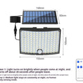 124 LED solaire détecteur humain Split lampe murale