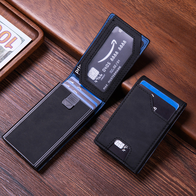 Boîte à cartes antivol RFID en alliage d'aluminium