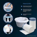 Pack de 160 liners Commode avec tampon absorbant Sacs jetables sans odorat Universal
