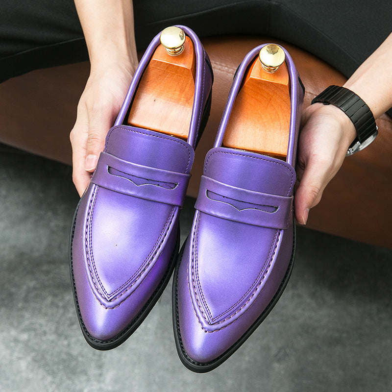 Chaussures pour hommes, Chaussures pointues, Mocassins coréens de style britannique