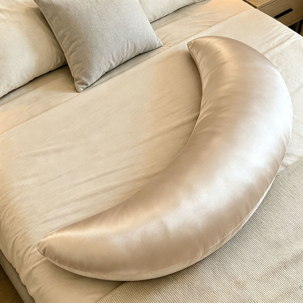 Grand oreiller de maternité en forme de lune