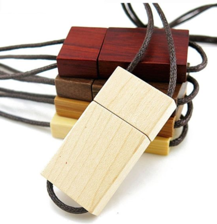 Lanyard en bois clé USB Creative en bois cadeau clé USB