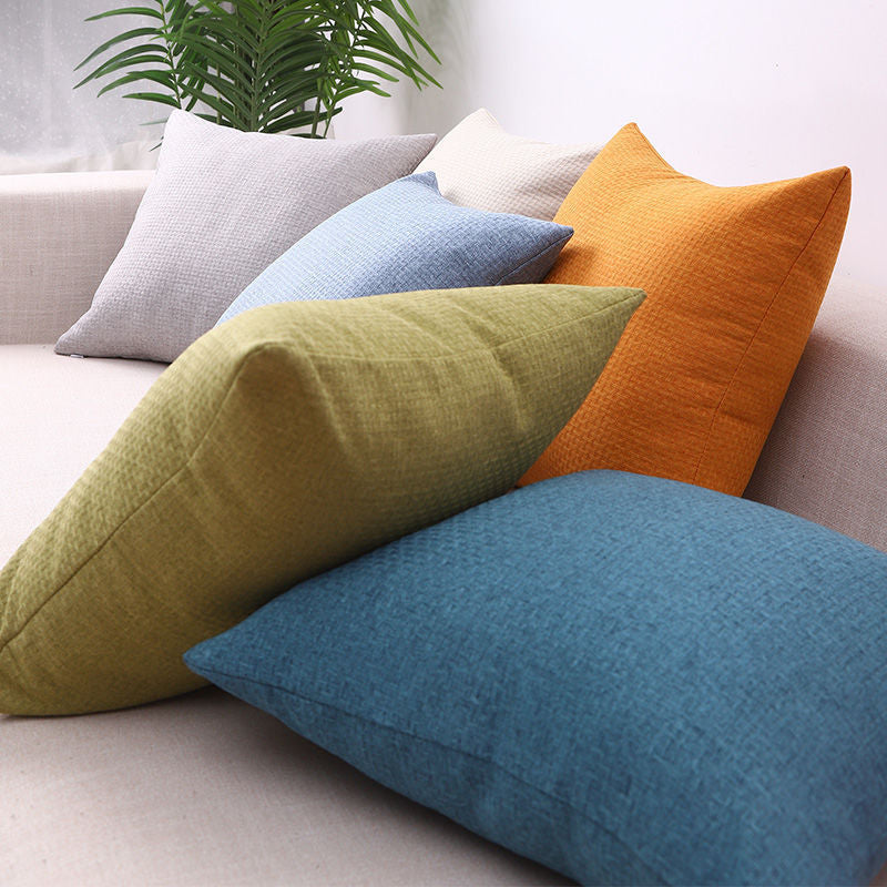 Coussin en coton et lin