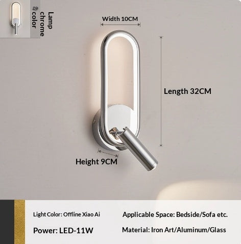Lumière de mur créative pour le côté du lit