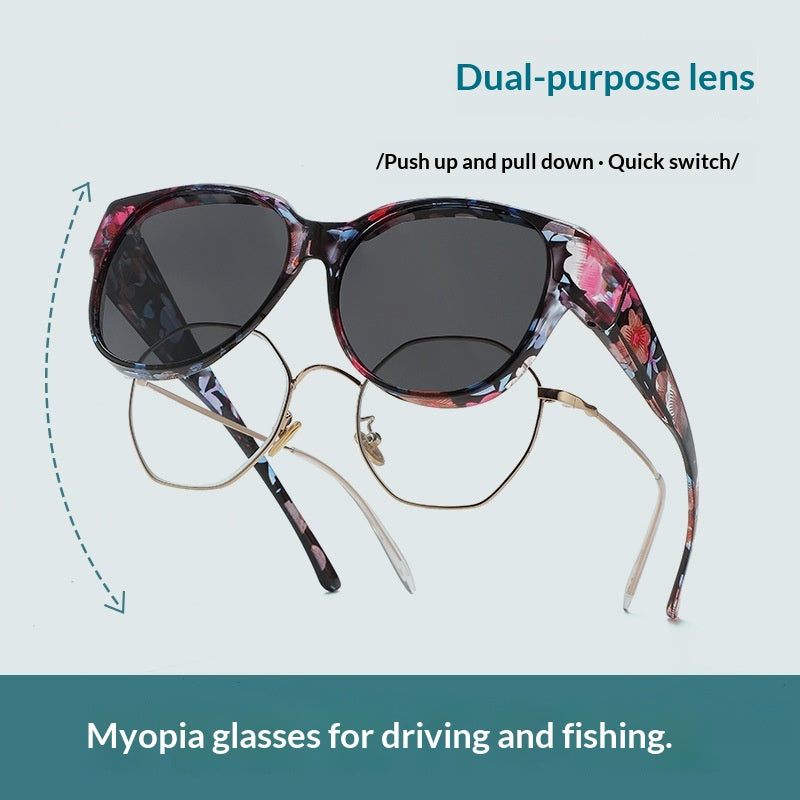 Lunettes de soleil Clip-on spécifiques à la conduite pour hommes