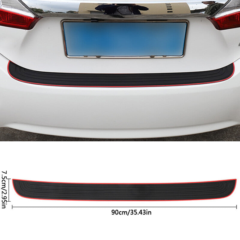 Voiture Arrière Boot Bumper Sill Protection du corps Protecteur de plaque en caoutchouc Trim Strip Cover UK.