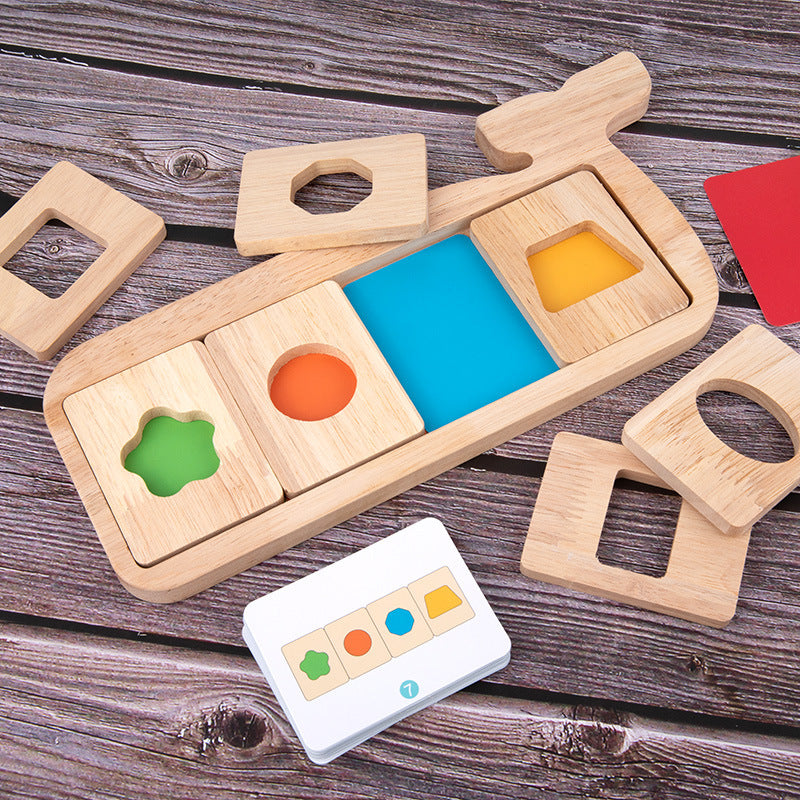 Éducation précoce Géométrie Puzzle tridimensionnel Cognition couleur bébé
