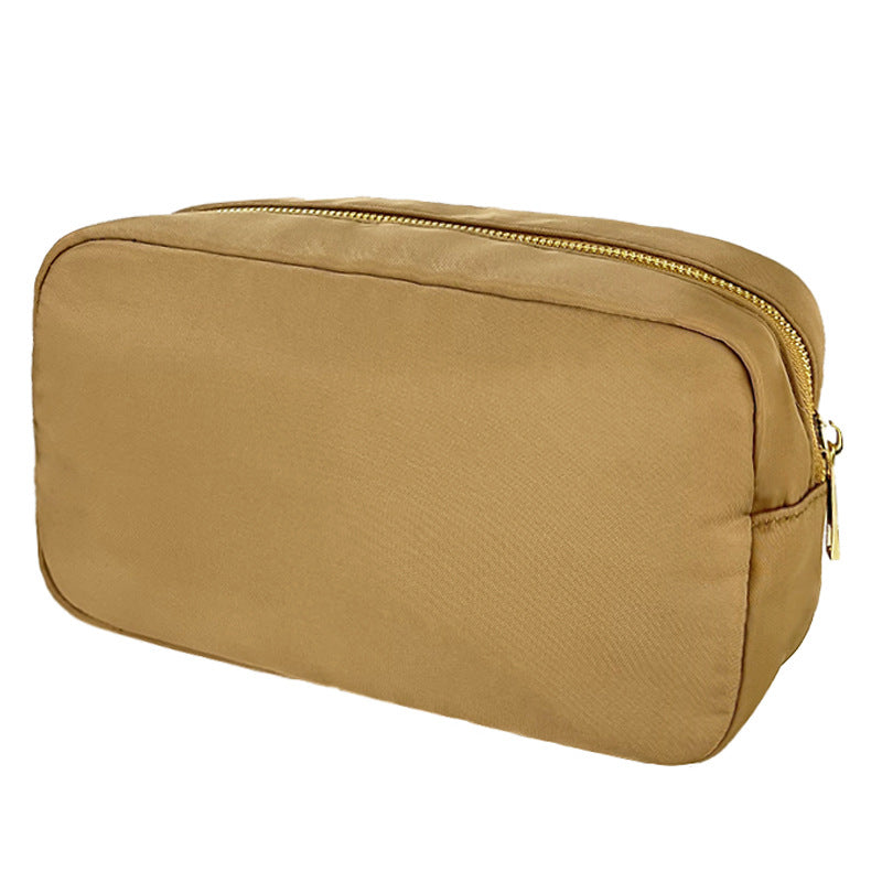 Sac de maquillage en nylon imperméable à l'eau à grande capacité