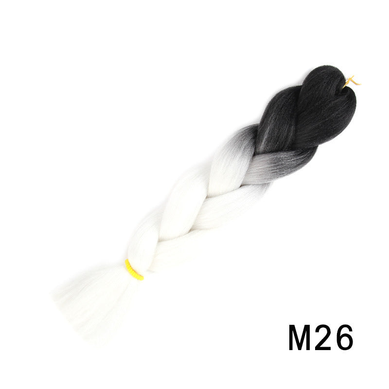 Two-Tone Ombre African Dyed Wig Brassures