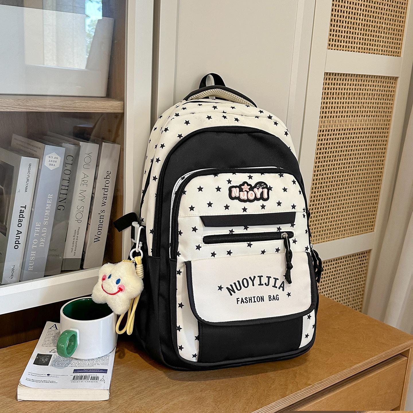 Bloc de couleur High Apparence Multi Compartiment Sac à dos léger