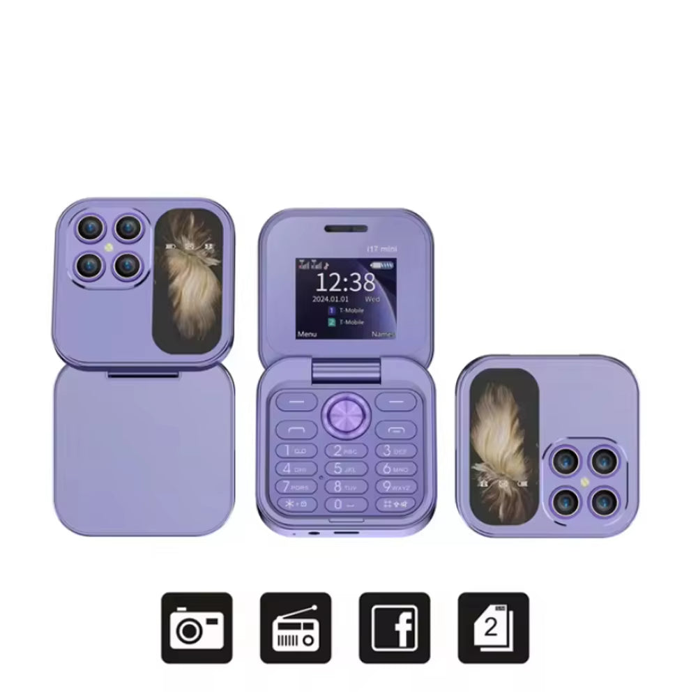 Écran pliant Double carte Dual Standby 2G Téléphone portable