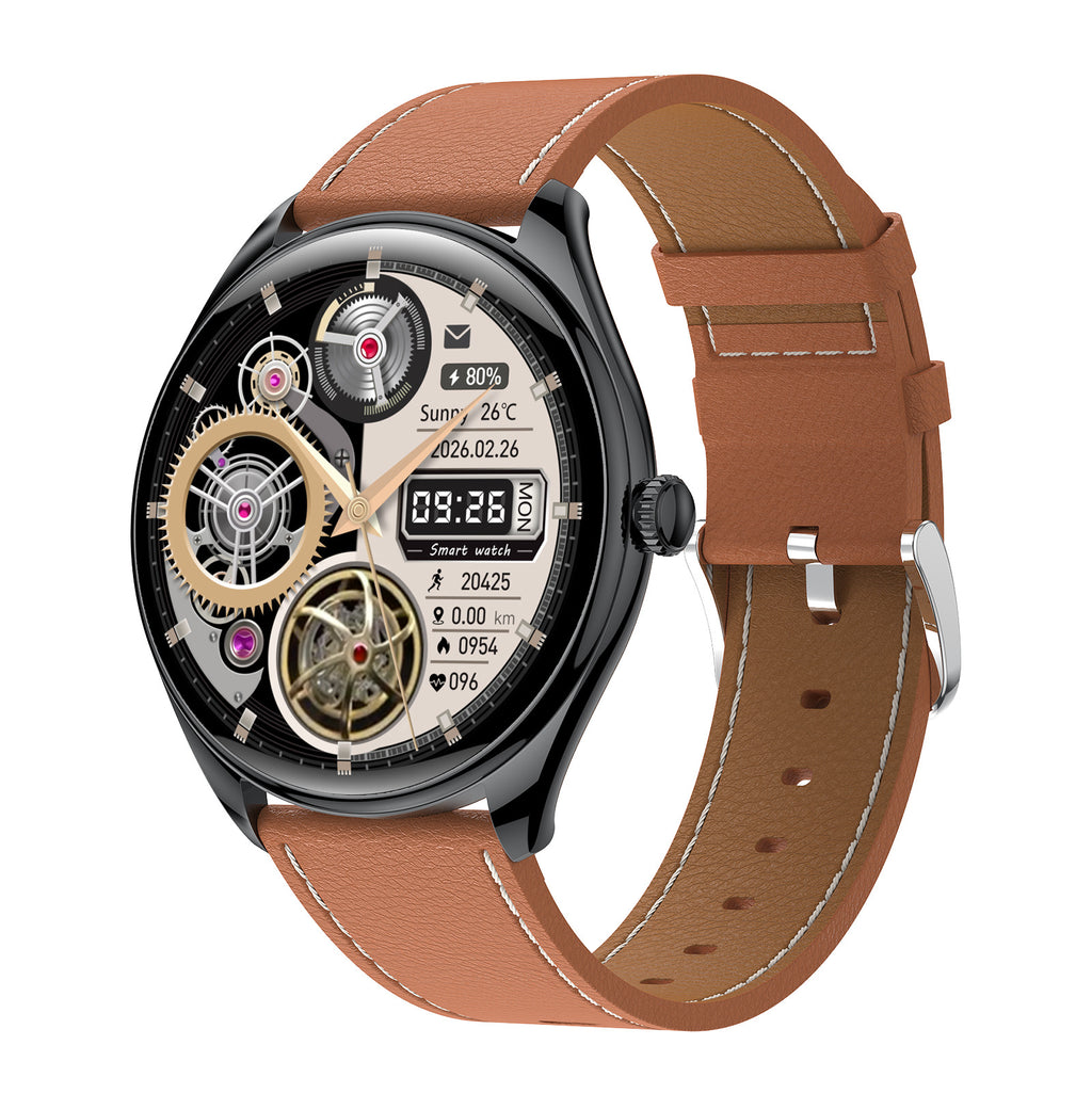 Ultra-fin 143 pouces Smart Watch Fréquence cardiaque Blood Oxygen Bluetooth Calling Voice Assistant