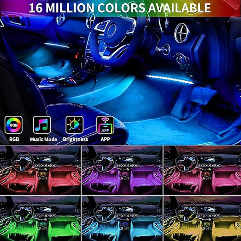 Kit de lumières de bande LED de voiture